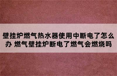 壁挂炉燃气热水器使用中断电了怎么办 燃气壁挂炉断电了燃气会燃烧吗